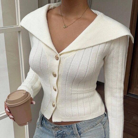 Apricot Casual Women's Cardigan - Picture 4 of 7